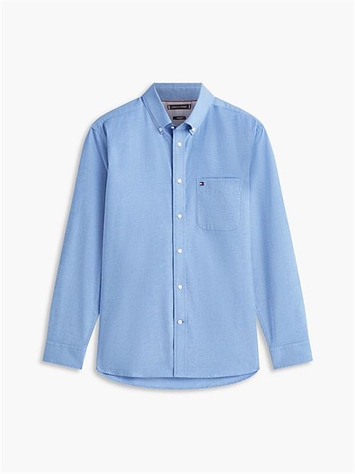 light oxford solid sf shirt TOMMY HILFIGER | MW0MW422870GY